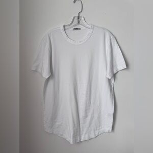 Buck Mason Brand White Crew Neck Men's T-Shirt - new - Small